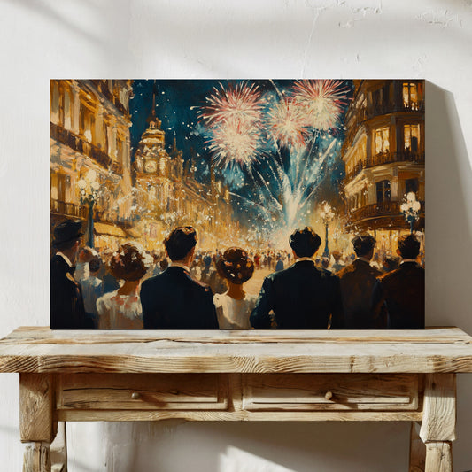 Midnight Sparkles Over Paris Streets
