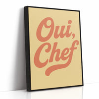 Oui Chef Kitchen Wall Art