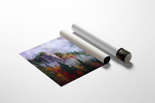 Autumn Mists Crown Mountain Peaks