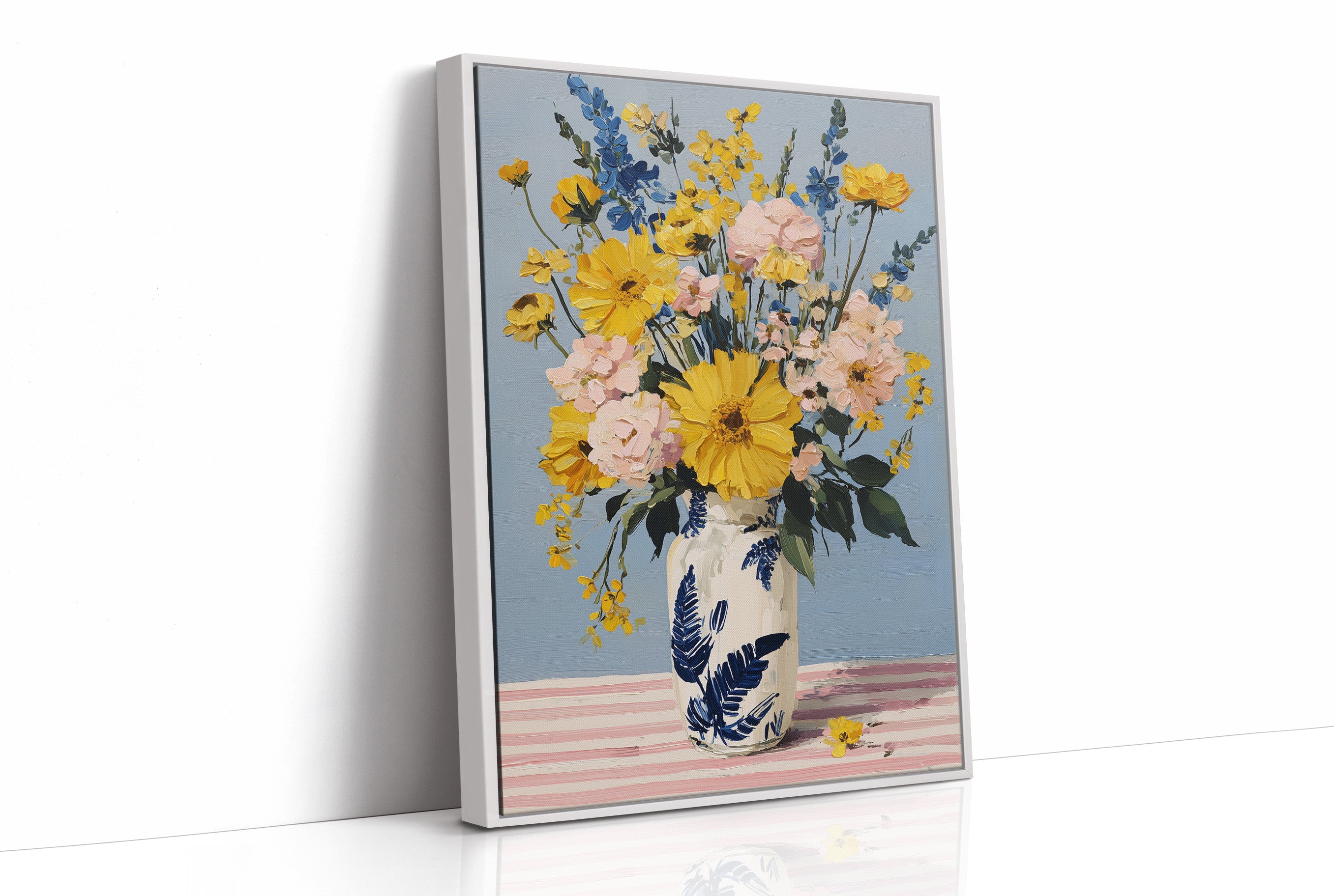 Tuesday Flowers in the Blue Vase