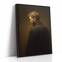 Amber Light On Contemplative Profile