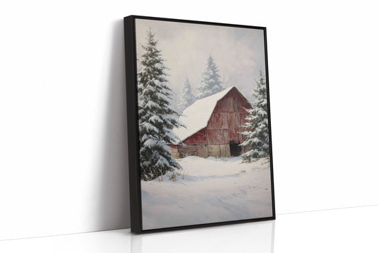 Snow Blankets The Red Barn Peace