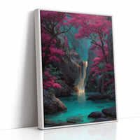 Where the Magenta Forest Meets Water