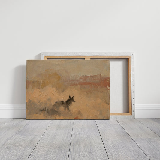 Coyote in the Sandstone Haze