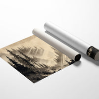 Misty Pines Catch Mountain Light