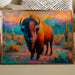 Sunset Bison Claims Desert Thunder
