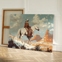 High Desert Scout on Painted Horse