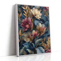 Autumn Magnolias in a Blue Room
