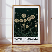 Ethereal Dandelion Dream – Kusama-Inspired Nightscape
