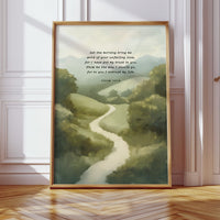 Guided Morning Path Psalm 143:8 Art Print