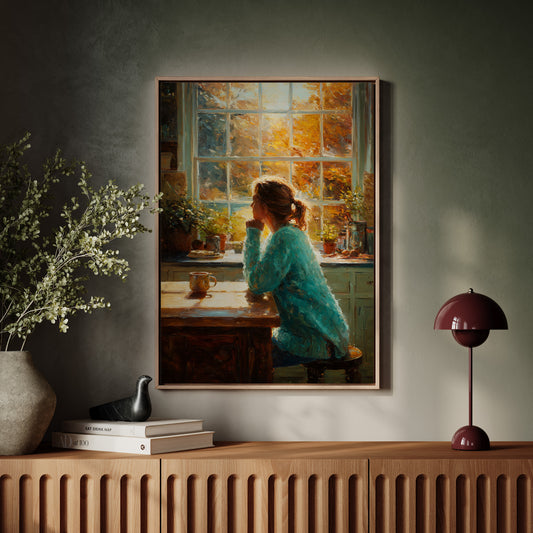 Autumn Light Through Kitchen Windows