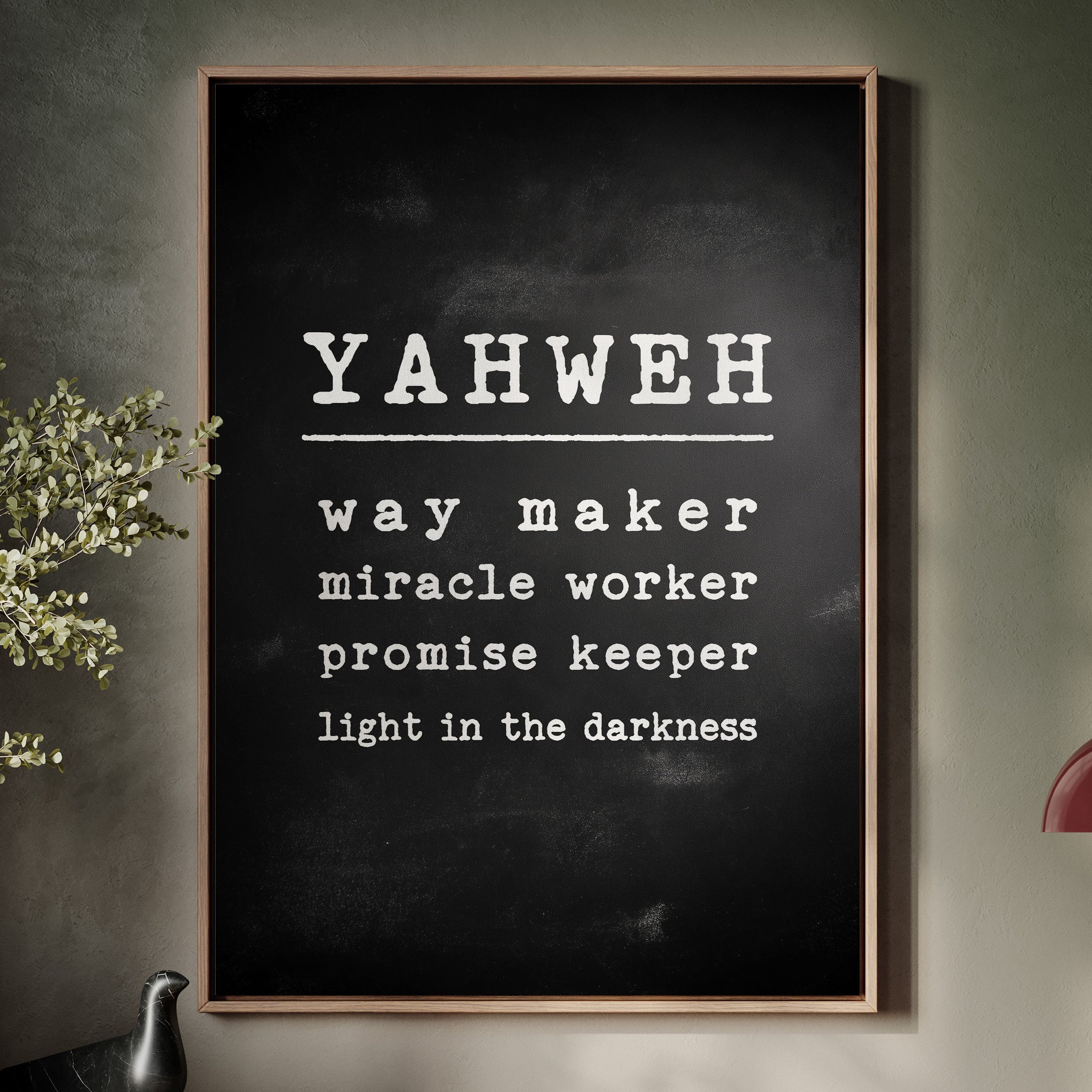 Yahweh Chalkboard Declaration