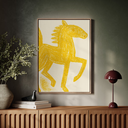 Wild Mustang In Golden Light