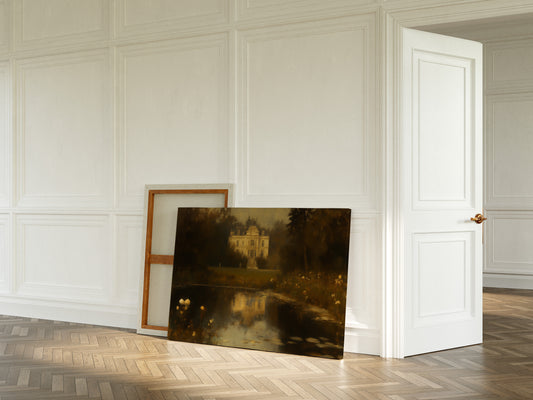 Château Reflected in Golden Dusk