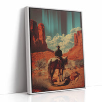Desert Wanderer's Journey - Lone Cowboy Monument