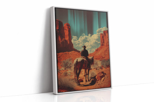 Desert Wanderer's Journey - Lone Cowboy Monument