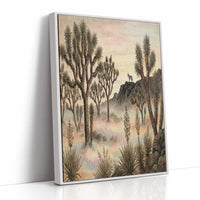 Coyote at Dawn Among the Joshua Trees