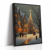 Winter Evening Glows Through Victorian Streets