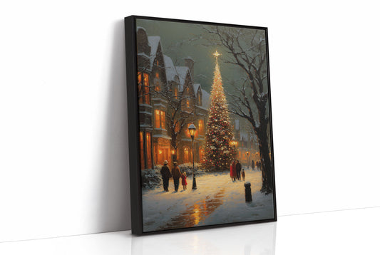 Winter Evening Glows Through Victorian Streets