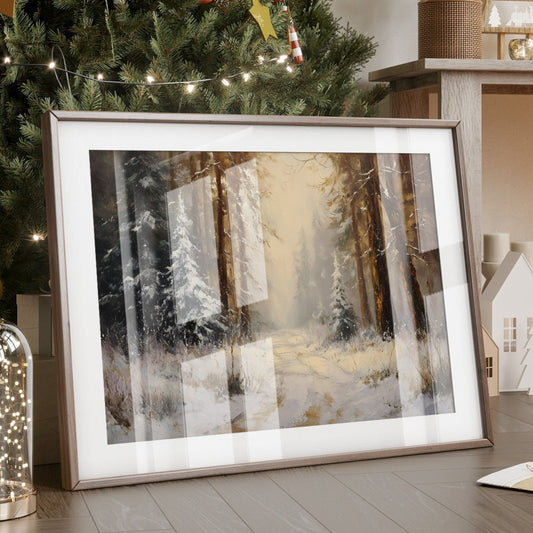 Winter Pines Hold Golden Memories