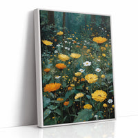 Marigolds at the Edge of the Forest