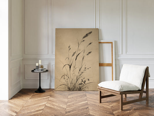 Wild Grasses Bow To Autumn Wind