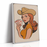 High Stakes Honey - Vintage Pin-Up Cowgirl
