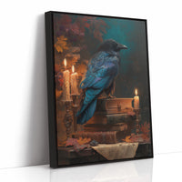 Raven Perches Among Ancient Stories