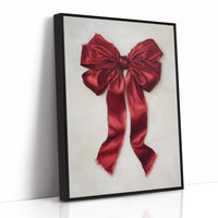 Red Silk Bows December's Promise