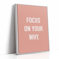 Focus On Your Why Minimalist Quote Print