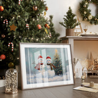 Snow Friends Share Christmas Magic Together