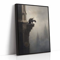 Ancient Sentinel Watches Foggy Spires