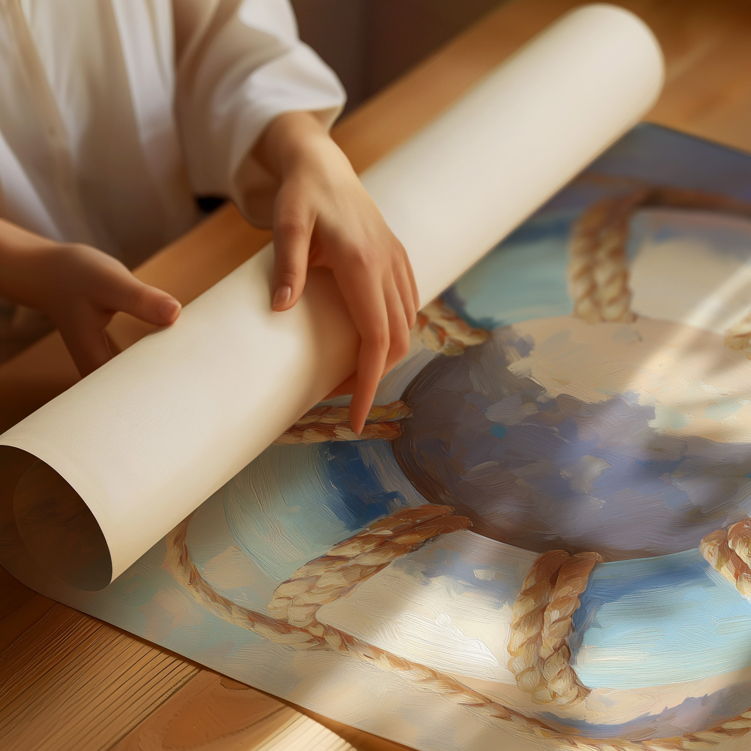 Coastal Memories In Wooden Frame