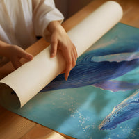 Cerulean Giants Dance Below Light