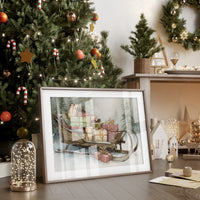 Vintage Sleigh Carries Winter's Promises