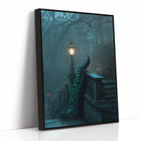 Midnight Peacock Guards Ancient Path