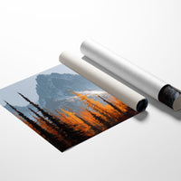 Autumn Fire Meets Mountain Frost