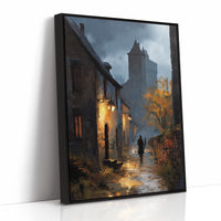 Autumn Glow Against Medieval Dusk