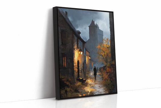 Autumn Glow Against Medieval Dusk