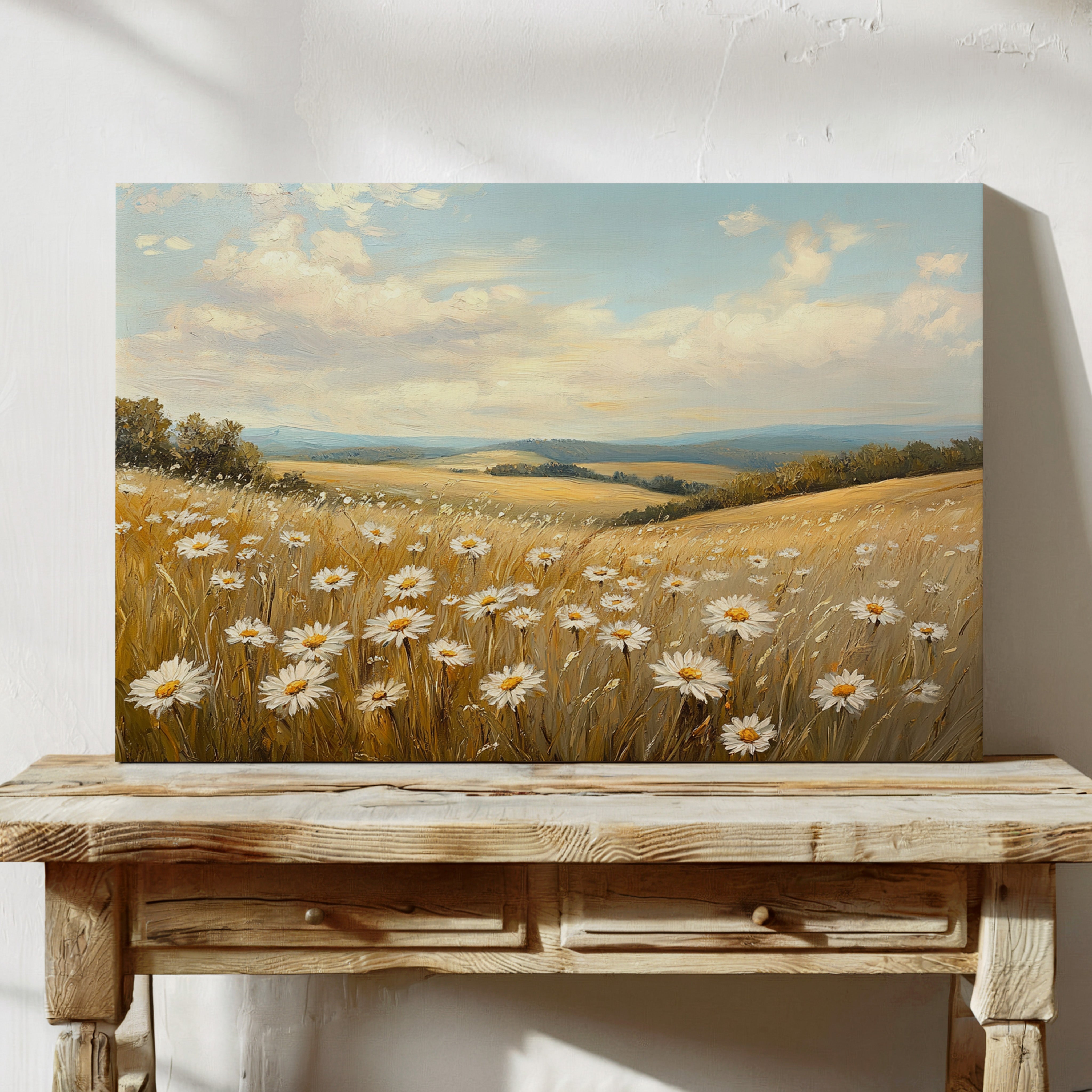 Summer Daisies Dance Through Golden Fields