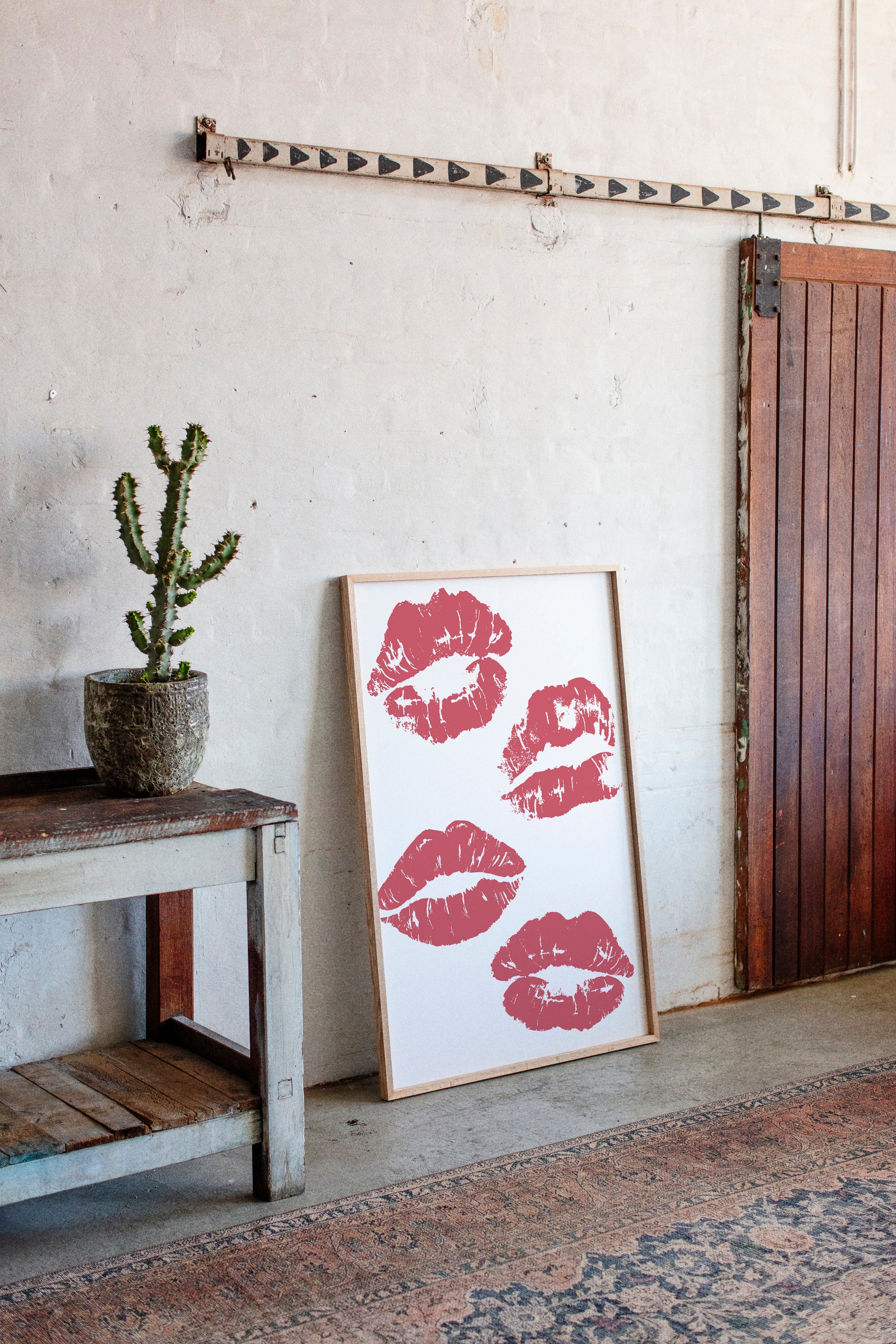 Coral Kisses Paint Modern Romance