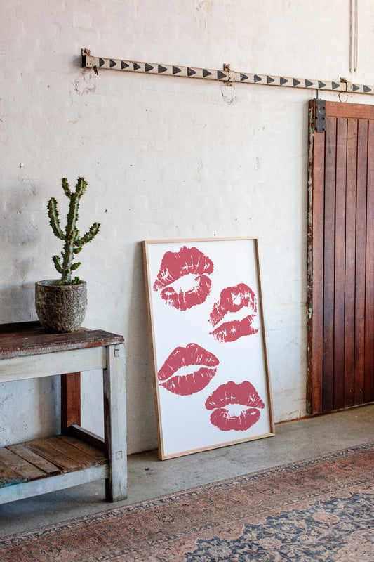 Coral Kisses Paint Modern Romance