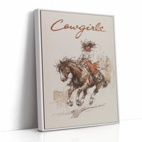 Barrel Racing Dreams - Dynamic Cowgirl & Horse