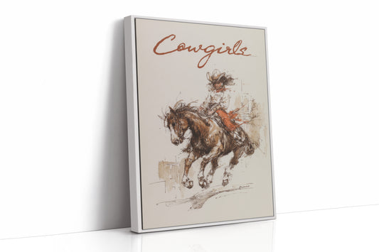 Barrel Racing Dreams - Dynamic Cowgirl & Horse