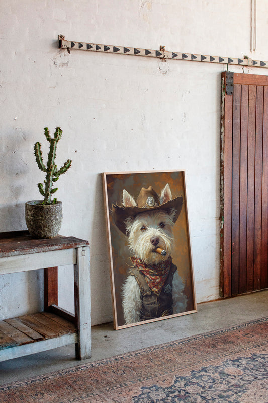 West Highland White Terrier Gunslinger