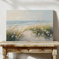 Daisies Dance Along Coastal Dunes