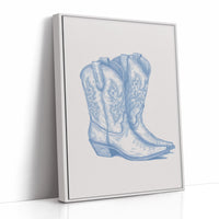 Vintage Western Heritage - Hand-Drawn Cowboy Boots