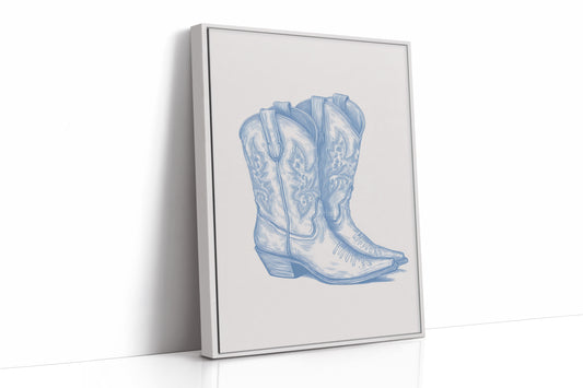 Vintage Western Heritage - Hand-Drawn Cowboy Boots