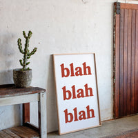 Words Painted In Terracotta Light