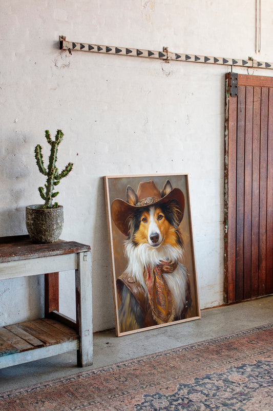 Rough Collie Sunset Wrangler